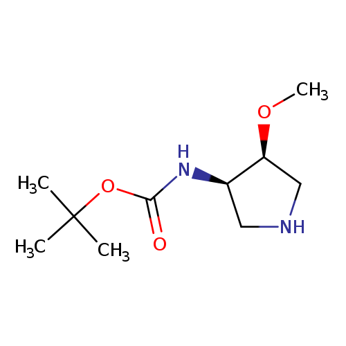 Carbamic acid, (4-methoxy-3-pyrrolidinyl)-, 1,1-dimethylethyl ester, cis- (9CI)