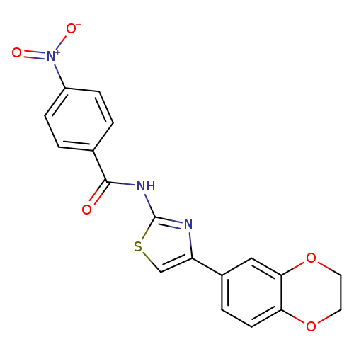 N-[4-(2,3-dihydro-1,4-benzodioxin-6-yl)-1,3-thiazol-2-yl]-4-nitrobenzamide