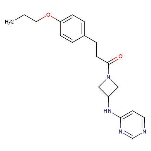 3-(4-propoxyphenyl)-1-{3-[(pyrimidin-4-yl)amino]azetidin-1-yl}propan-1-one