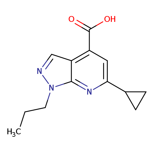 6-cyclopropyl-1-propyl-1H-pyrazolo[3,4-b]pyridine-4-carboxylic acid