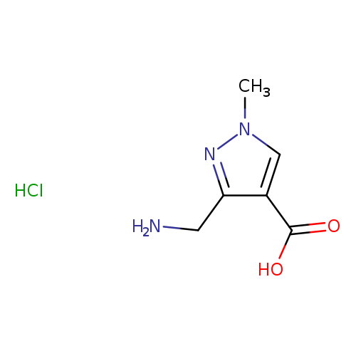 3-(aminomethyl)-1-methyl-1H-pyrazole-4-carboxylicacidhydrochloride