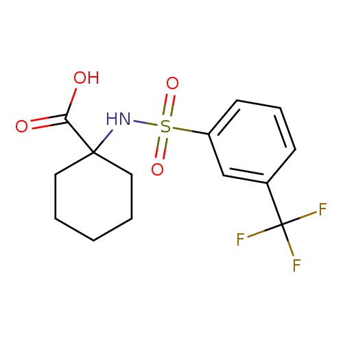 1-(([3-(TRIFLUOROMETHYL)PHENYL]SULFONYL)AMINO)CYCLOHEXANECARBOXYLIC ACID