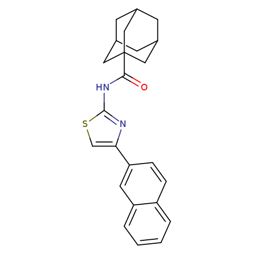 N-[4-(naphthalen-2-yl)-1,3-thiazol-2-yl]adamantane-1-carboxamide