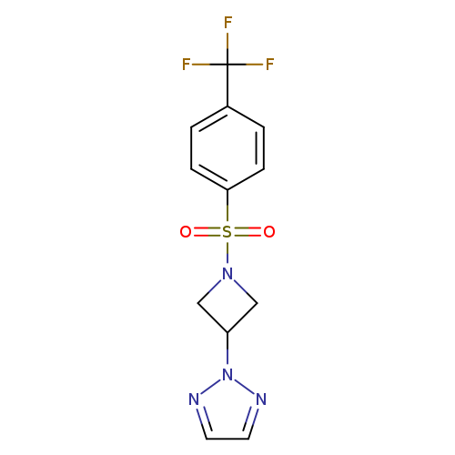 2-{1-[4-(trifluoromethyl)benzenesulfonyl]azetidin-3-yl}-2H-1,2,3-triazole