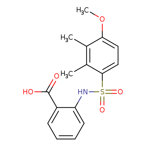 2-(4-methoxy-2,3-dimethylbenzenesulfonamido)benzoic acid