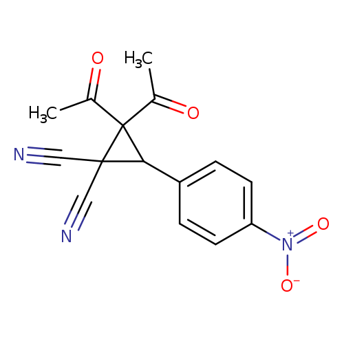 2,2-diacetyl-3-(4-nitrophenyl)cyclopropane-1,1-dicarbonitrile