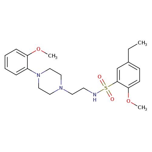 5-ethyl-2-methoxy-N-{2-[4-(2-methoxyphenyl)piperazin-1-yl]ethyl}benzene-1-sulfonamide