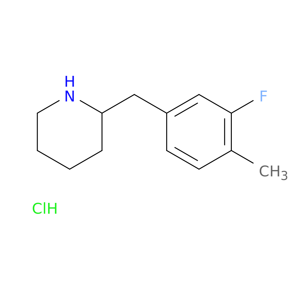 2-(3-Fluoro-4-methyl-benzyl)-piperidine hydrochloride