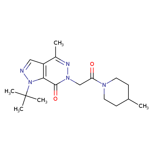 1-tert-butyl-4-methyl-6-[2-(4-methylpiperidin-1-yl)-2-oxoethyl]-1H,6H,7H-pyrazolo[3,4-d]pyridazin-7-one