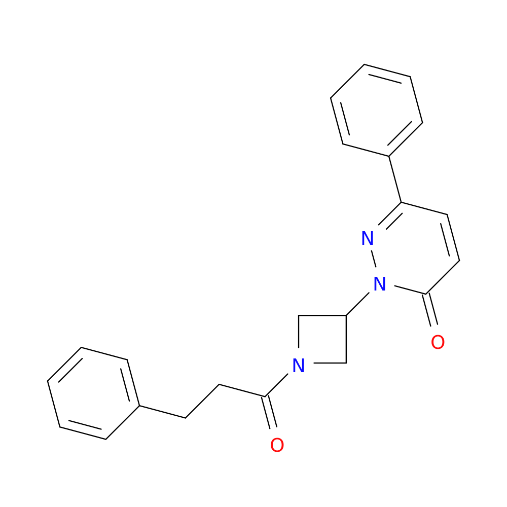 6-phenyl-2-[1-(3-phenylpropanoyl)azetidin-3-yl]-2,3-dihydropyridazin-3-one