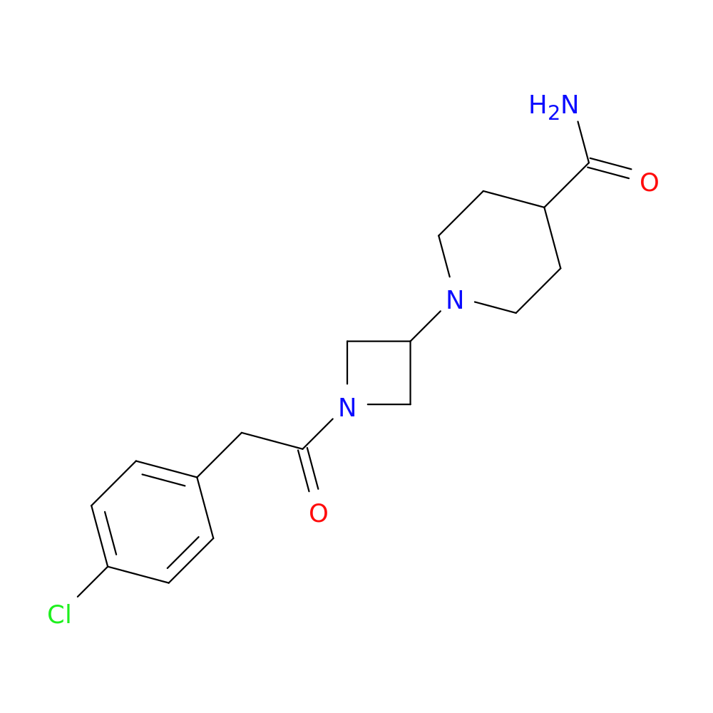 1-{1-[2-(4-chlorophenyl)acetyl]azetidin-3-yl}piperidine-4-carboxamide
