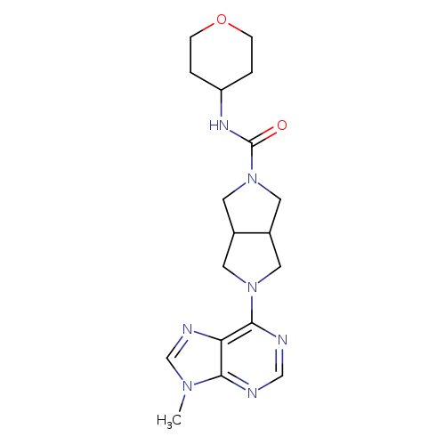 5-(9-methyl-9H-purin-6-yl)-N-(oxan-4-yl)-octahydropyrrolo[3,4-c]pyrrole-2-carboxamide