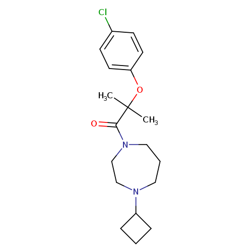 2-(4-chlorophenoxy)-1-(4-cyclobutyl-1,4-diazepan-1-yl)-2-methylpropan-1-one