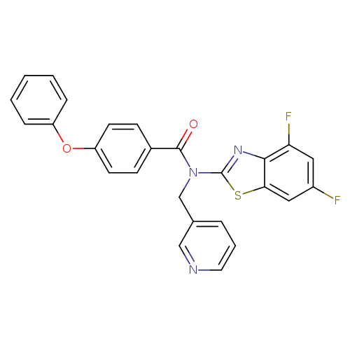 N-(4,6-difluoro-1,3-benzothiazol-2-yl)-4-phenoxy-N-[(pyridin-3-yl)methyl]benzamide