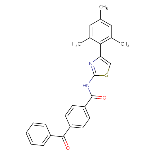4-benzoyl-N-[4-(2,4,6-trimethylphenyl)-1,3-thiazol-2-yl]benzamide