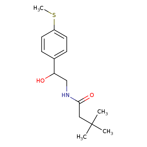 N-{2-hydroxy-2-[4-(methylsulfanyl)phenyl]ethyl}-3,3-dimethylbutanamide