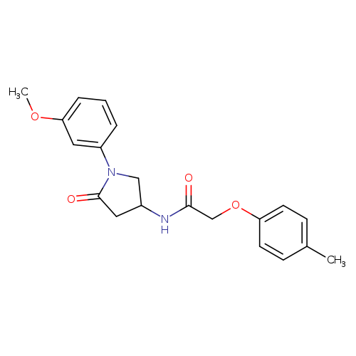 N-[1-(3-methoxyphenyl)-5-oxopyrrolidin-3-yl]-2-(4-methylphenoxy)acetamide