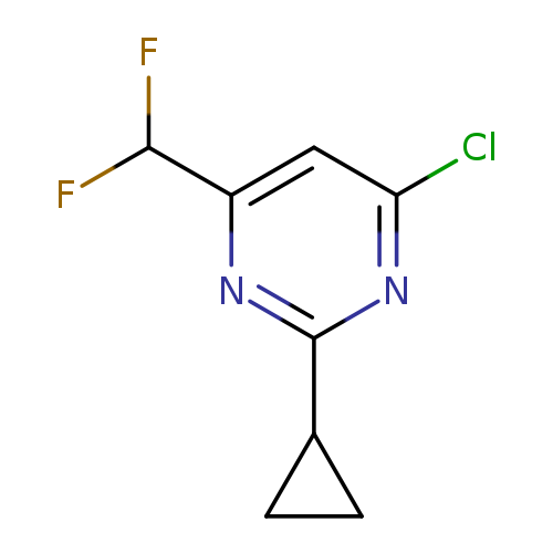 4-chloro-2-cyclopropyl-6-(difluoromethyl)pyrimidine