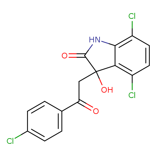 4,7-Dichloro-3-[2-(4-chlorophenyl)-2-oxoethyl]-3-hydroxyl-1,3-dihydro-2H-indol-2-one