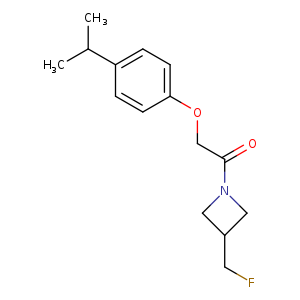 1-[3-(fluoromethyl)azetidin-1-yl]-2-[4-(propan-2-yl)phenoxy]ethan-1-one
