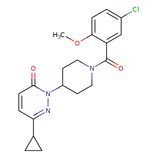 2-[1-(5-chloro-2-methoxybenzoyl)piperidin-4-yl]-6-cyclopropyl-2,3-dihydropyridazin-3-one