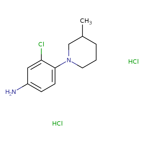 3-chloro-4-(3-methylpiperidin-1-yl)aniline dihydrochloride