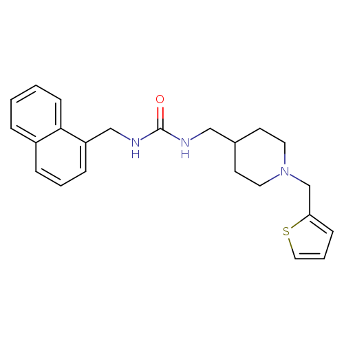 1-[(naphthalen-1-yl)methyl]-3-({1-[(thiophen-2-yl)methyl]piperidin-4-yl}methyl)urea