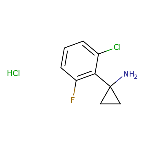 1-(2-chloro-6-fluorophenyl)cyclopropan-1-aminehydrochloride