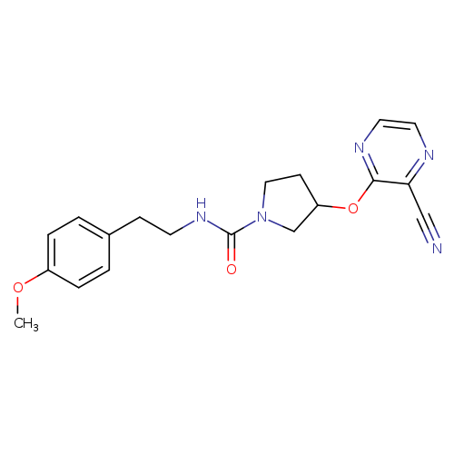3-[(3-cyanopyrazin-2-yl)oxy]-N-[2-(4-methoxyphenyl)ethyl]pyrrolidine-1-carboxamide