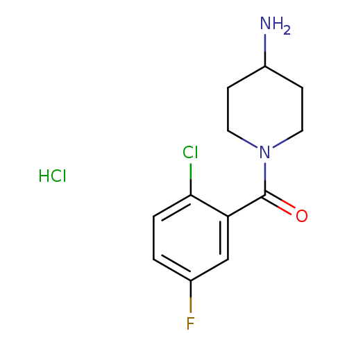 (4-Aminopiperidin-1-yl)(2-chloro-5-fluorophenyl)methanone hydrochloride