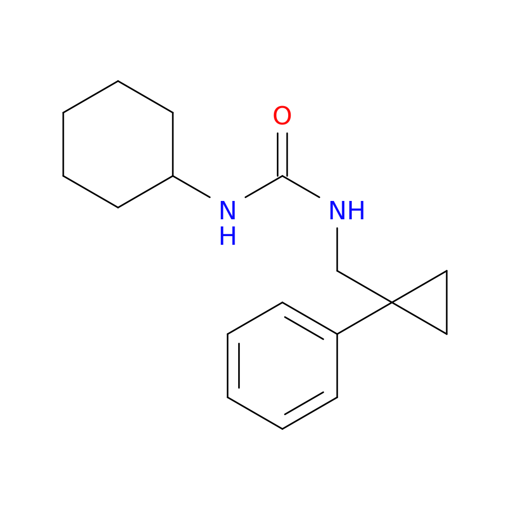 N-cyclohexyl-N'-[(1-phenylcyclopropyl)methyl]urea