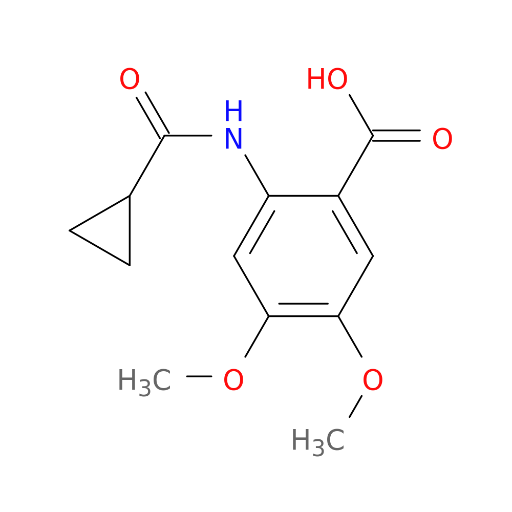 2-(Cyclopropanecarboxamido)-4,5-dimethoxybenzoic acid