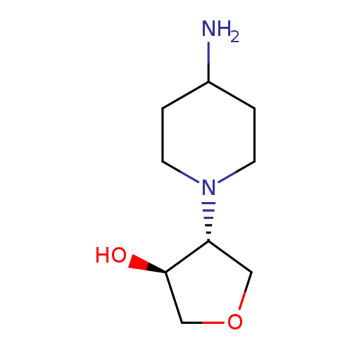 rac-(3R,4S)-4-(4-aminopiperidin-1-yl)oxolan-3-ol, trans