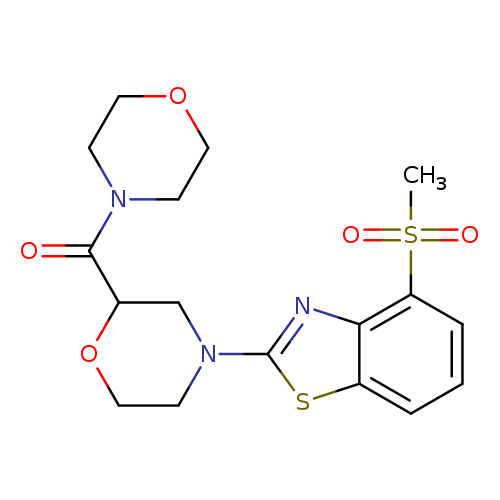 4-methanesulfonyl-2-[2-(morpholine-4-carbonyl)morpholin-4-yl]-1,3-benzothiazole