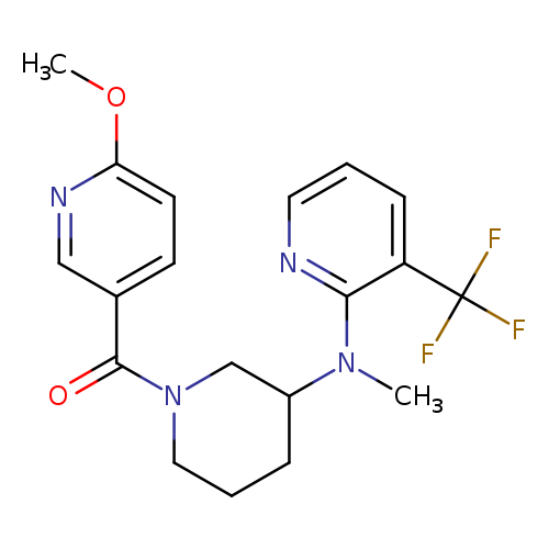 N-[1-(6-methoxypyridine-3-carbonyl)piperidin-3-yl]-N-methyl-3-(trifluoromethyl)pyridin-2-amine
