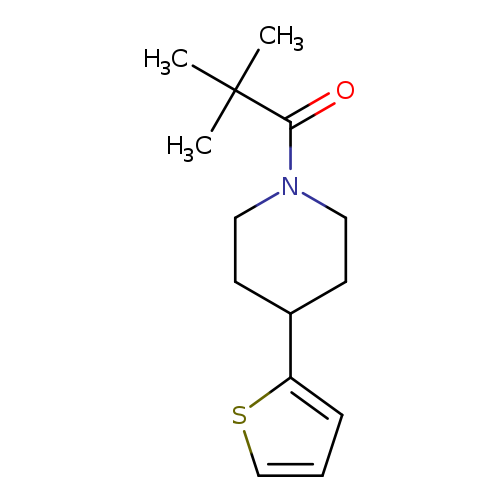 2,2-dimethyl-1-[4-(thiophen-2-yl)piperidin-1-yl]propan-1-one