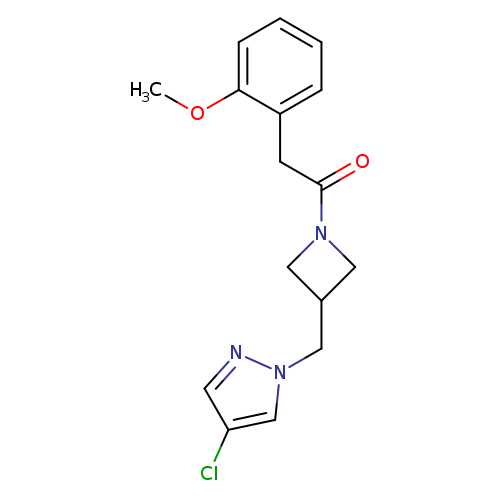 1-{3-[(4-chloro-1H-pyrazol-1-yl)methyl]azetidin-1-yl}-2-(2-methoxyphenyl)ethan-1-one