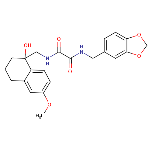 N-[(2H-1,3-benzodioxol-5-yl)methyl]-N'-[(1-hydroxy-6-methoxy-1,2,3,4-tetrahydronaphthalen-1-yl)methyl]ethanediamide