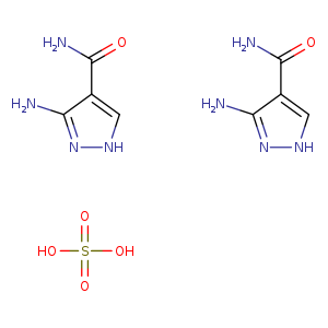 1H-Pyrazole-4-carboxamide, 3-amino-, sulfate (2:1)