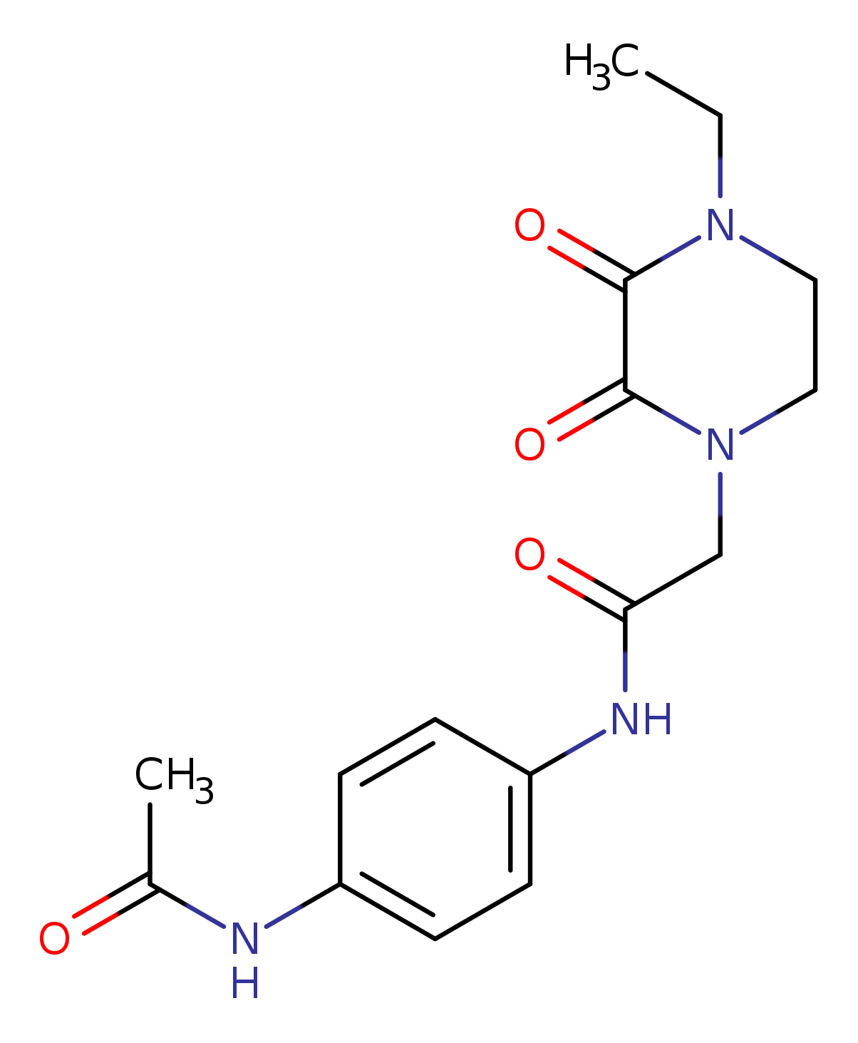 N-(4-acetamidophenyl)-2-(4-ethyl-2,3-dioxopiperazin-1-yl)acetamide