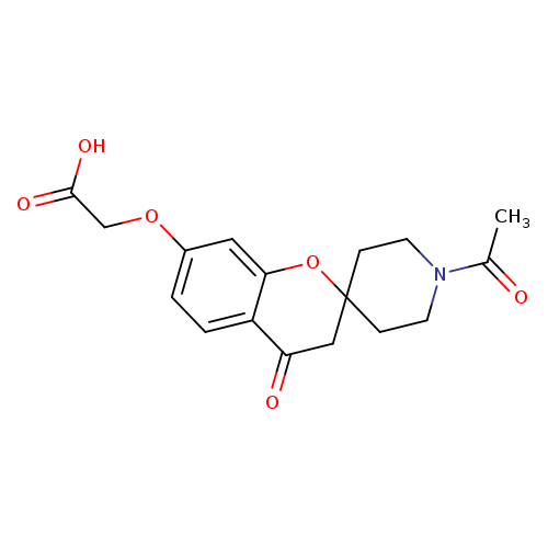 [(1'-Acetyl-4-oxo-3,4-dihydrospiro[chromene-2,4'-piperidin]-7-yl)oxy]acetic acid