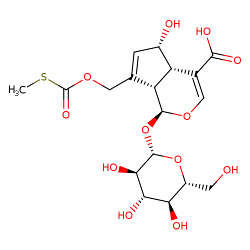 (1S,4aS,5S,7aS)-1-(β-D-Glucopyranosyloxy)-1,4a,5,7a-tetrahydro-5-hydroxy-7-[[[(methylthio)carbonyl]oxy]methyl]cyclopenta[c]pyran-4-carboxylic acid