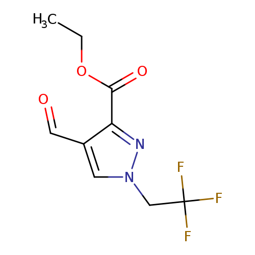 ethyl4-formyl-1-(2,2,2-trifluoroethyl)-1H-pyrazole-3-carboxylate