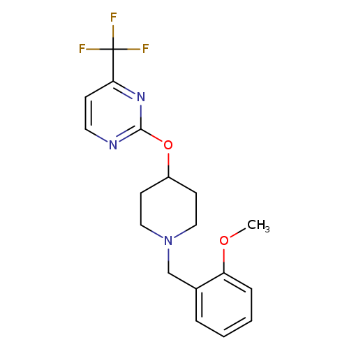 2-({1-[(2-methoxyphenyl)methyl]piperidin-4-yl}oxy)-4-(trifluoromethyl)pyrimidine