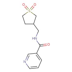 N-[(1,1-dioxo-1lambda6-thiolan-3-yl)methyl]pyridine-3-carboxamide
