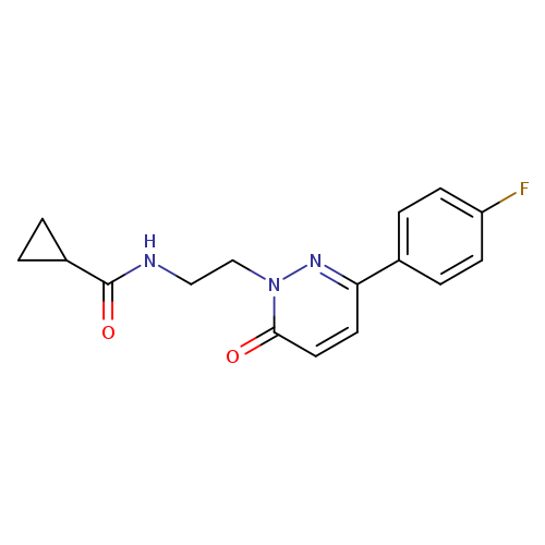 N-{2-[3-(4-fluorophenyl)-6-oxo-1,6-dihydropyridazin-1-yl]ethyl}cyclopropanecarboxamide