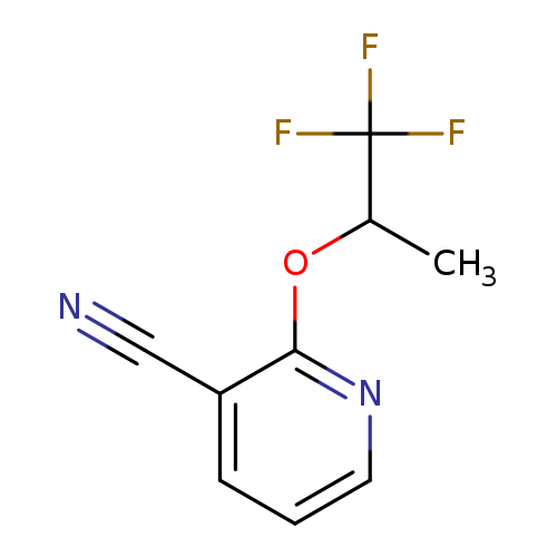 2-[(1,1,1-trifluoropropan-2-yl)oxy]pyridine-3-carbonitrile