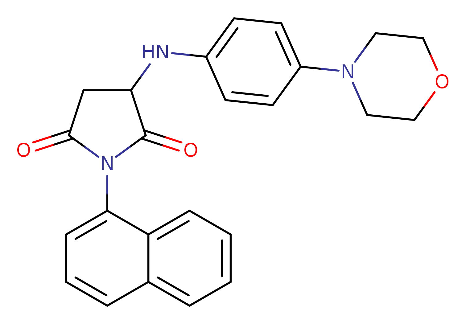 3-{[4-(morpholin-4-yl)phenyl]amino}-1-(naphthalen-1-yl)pyrrolidine-2,5-dione