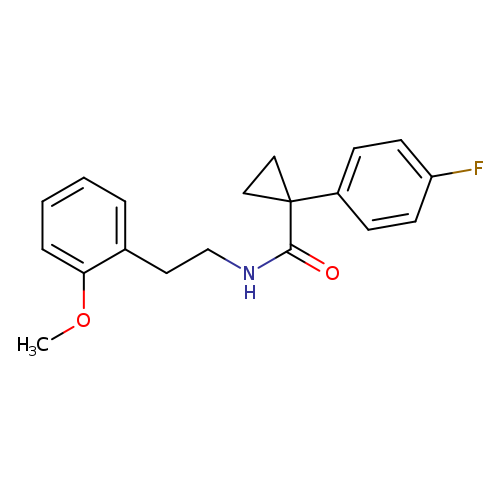 1-(4-fluorophenyl)-N-[2-(2-methoxyphenyl)ethyl]cyclopropane-1-carboxamide