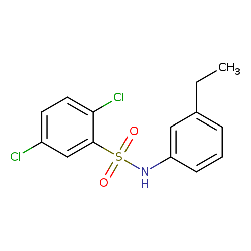 2,5-dichloro-N-(3-ethylphenyl)benzenesulfonamide